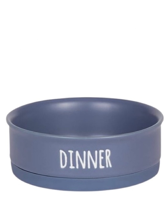 Bone Dry Other - 🆕-Bone Dry- Ceramic Pet Bowl for Dogs & Cats. French Blue 6'x 2"